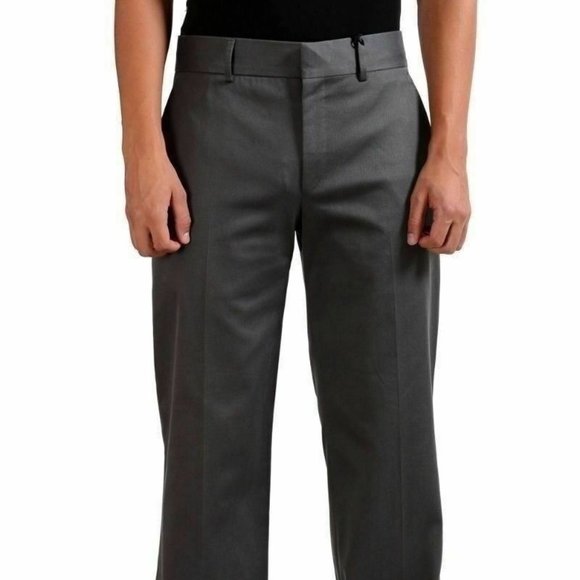Versace Men's Stretch Gray Dress Pants